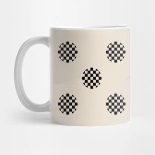 Zen Dot Pattern ICHIMATSU mug black/beige Mug